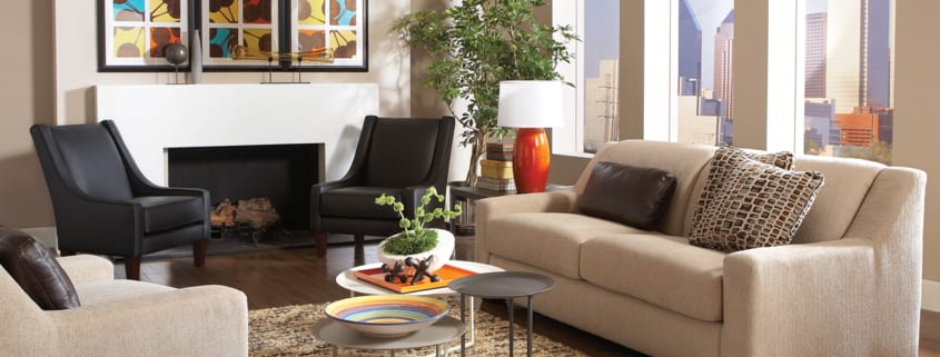 Burton Living Room with Tam Tam Tables